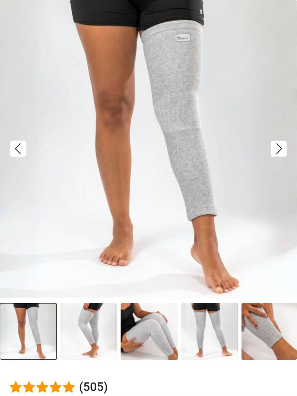 Onecompress Premium Bamboo Leg Sleeve (Single)- L